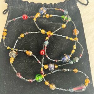 Authentic Vintage Ralph Lauren glass beaded necklace